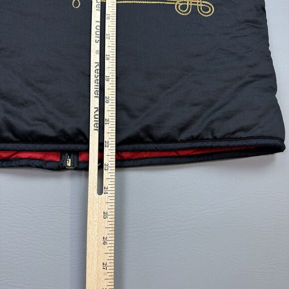 Vintage Lauren Ralph Lauren Vest Womens Medium Reversible Diamond Quilt Crest - Picture 7 of 14